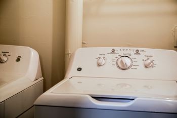 Full size washer and dryer connections